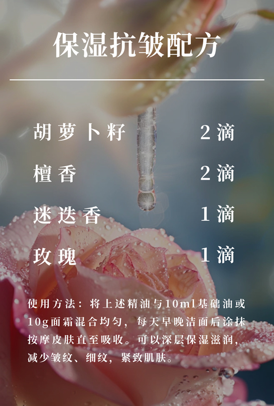 保濕抗皺精油配方 保濕抗皺精油配方